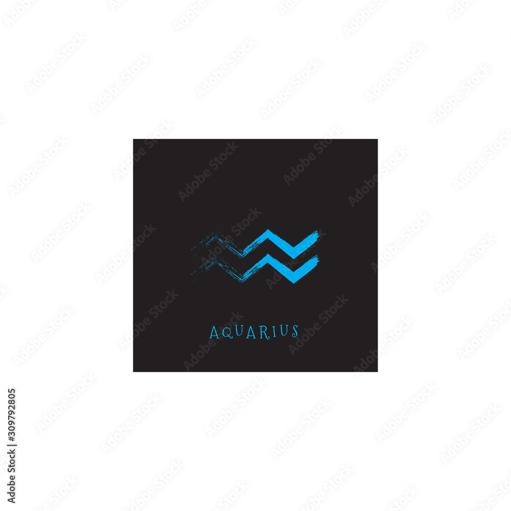 simple abstract horoscope symbol design of Aquarius for your astrology. simple abstract horoscope symbol design of Aquarius for your astrology.