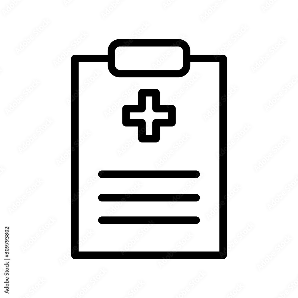 Medical Report Icon Vector Simple Design Medical Report Icon Vector Simple Design