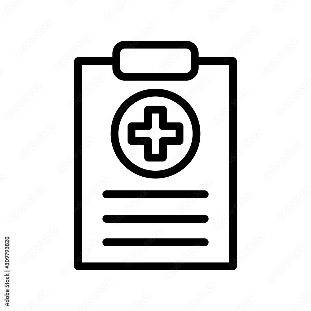 Medical Report Icon Vector Simple Design Medical Report Icon Vector Simple Design