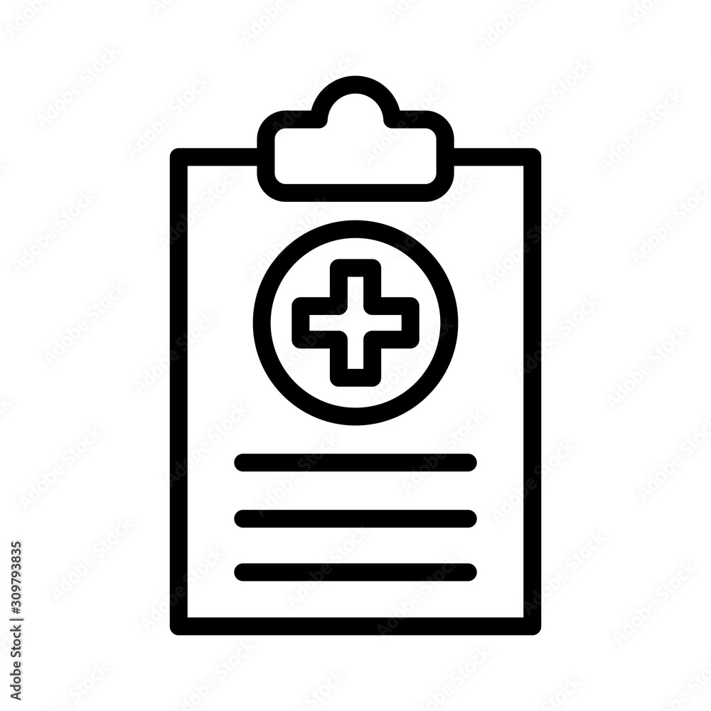 Medical Report Icon Vector Simple Design Medical Report Icon Vector Simple Design