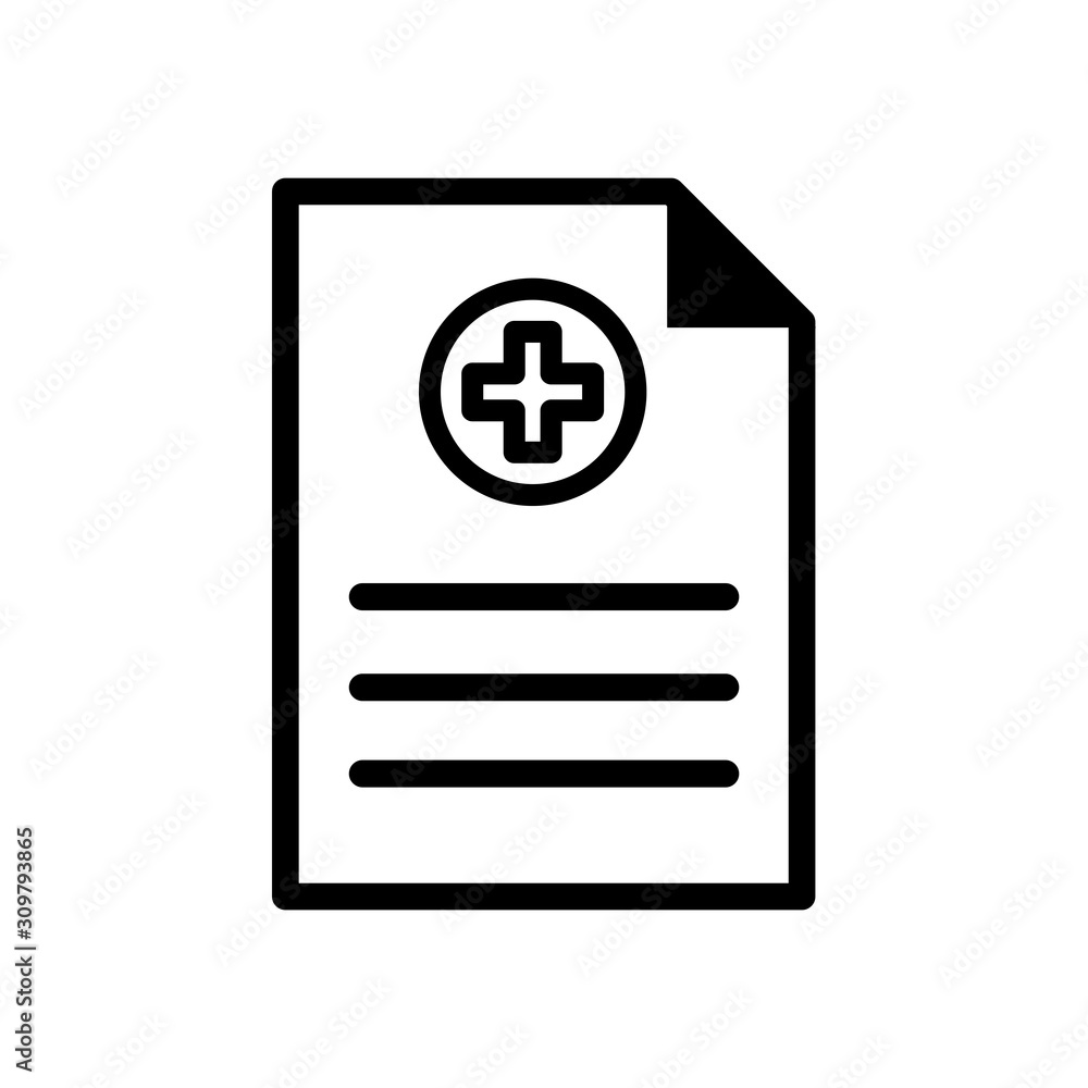 Medical Report Icon Vector Simple Design Medical Report Icon Vector Simple Design