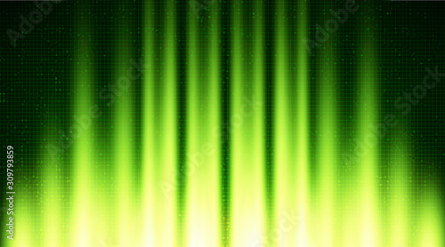 Green Spotlight on Circuit Microship Technology Background,Hi-tech Digital and Virus Concept design,Vector illustration.