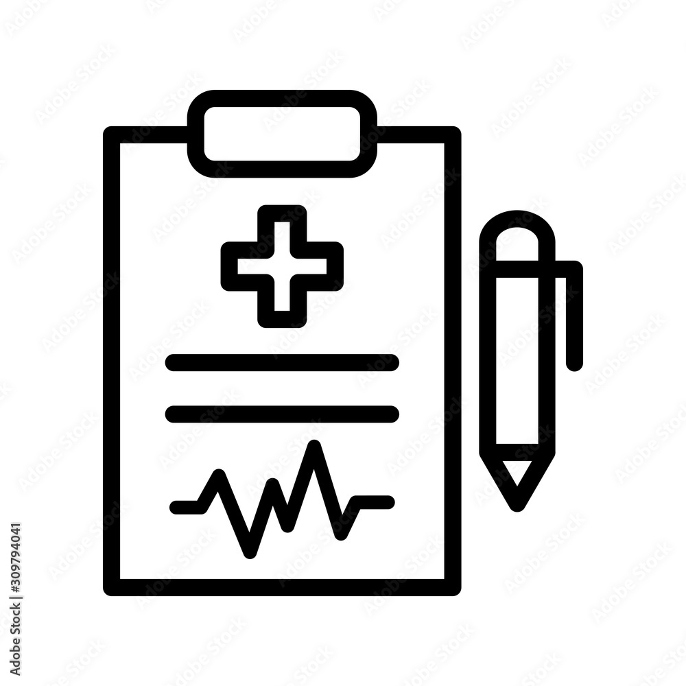 Medical Report Icon Vector Simple Design Medical Report Icon Vector Simple Design