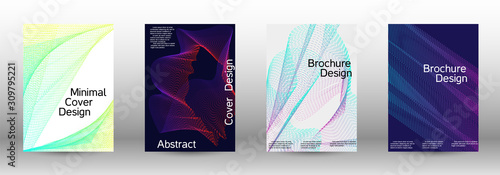 Cover design template set 