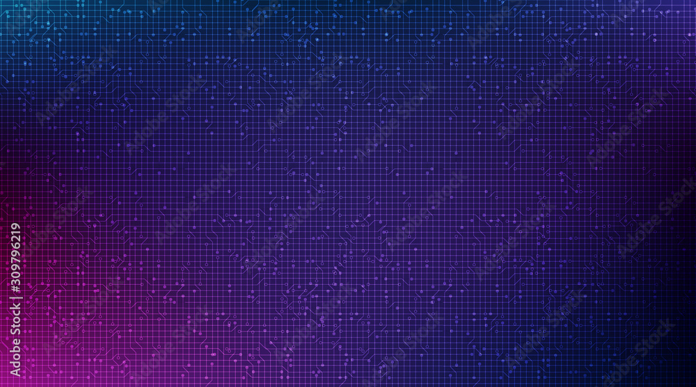 Dark Purple Circuit Microchip Technology on Future Background,Hi-tech Digital and Communication Concept design,Free Space For text in put,Vector illustration. Dark Purple Circuit Microchip Technology on Future Background,Hi-tech Digital and Communication Concept design,Free Space For text in put,Vector illustration.