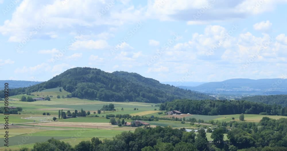 Scenic wide angle shot of the upper Rhine valley near the Swiss German border as seen from Stein am Rhein. Scenic wide angle shot of the upper Rhine valley near the Swiss German border as seen from Stein am Rhein.