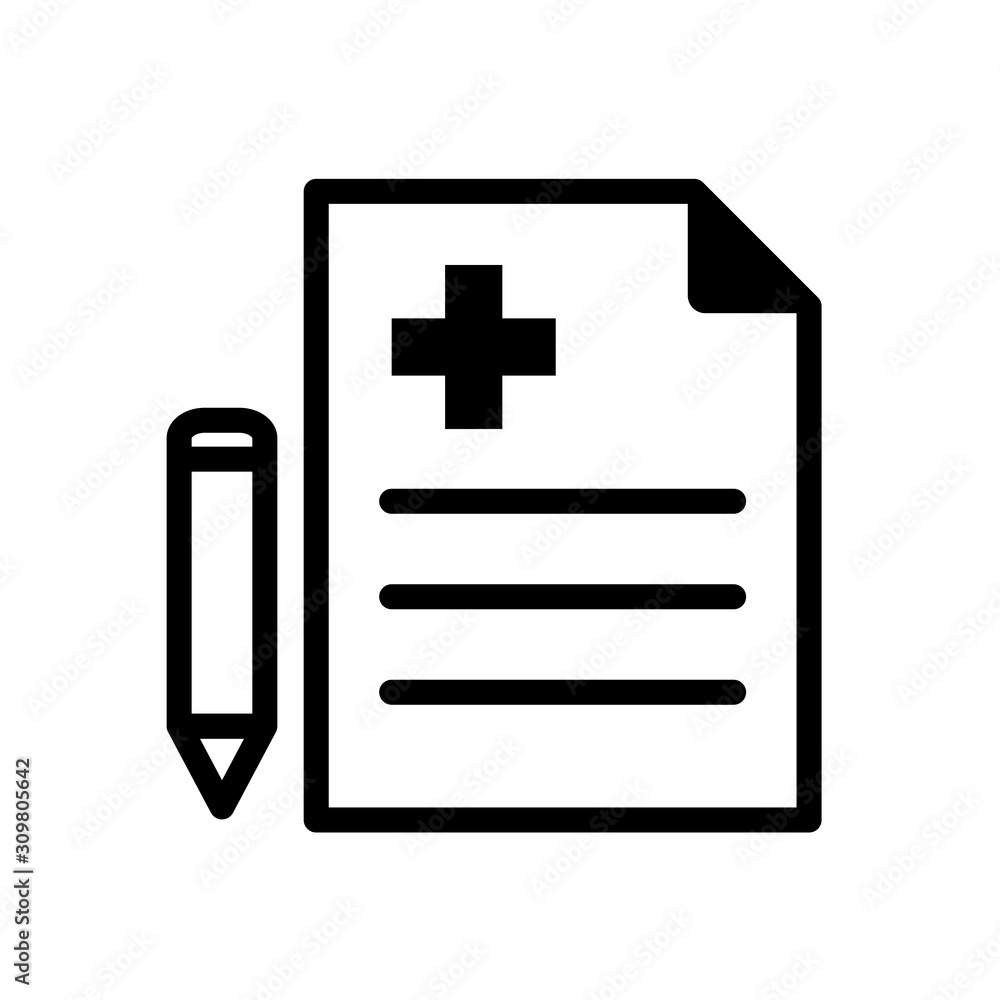 Fototapeta premium Recipe Icon Vector Simple Design