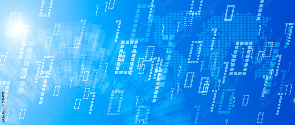 Abstract NUMBERS futuristic technology cyber space Abstract NUMBERS futuristic technology cyber space