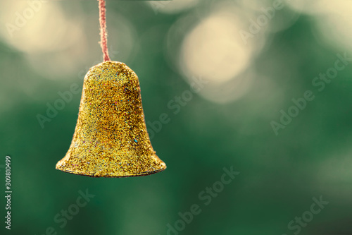 Hanging Christmas Bell Background © Nisha