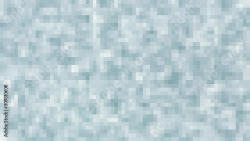 Moving Light Blue Mosaic Pattern for Overlay or Background