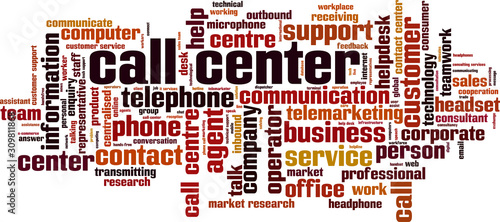 Call center word cloud