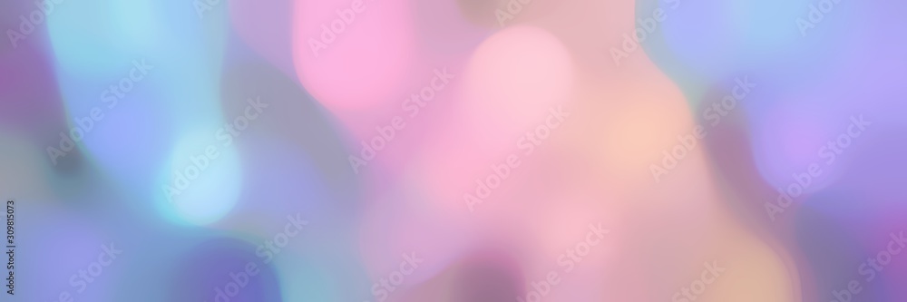 smooth iridescent horizontal background with light pastel purple, baby pink and light blue colors and space for text or image