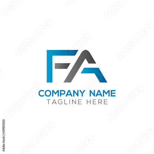 Free Download Initial FA Letter Linked Logo. Creative Letter FA Modern Business Logo Vector Template. FA Logo Design - GFXLoad