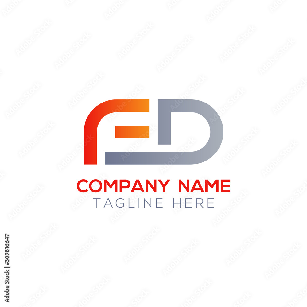 Initial FD Letter Linked Logo. Creative Letter FD Modern Business Logo Vector Template. FD Logo Design Initial FD Letter Linked Logo. Creative Letter FD Modern Business Logo Vector Template. FD Logo Design