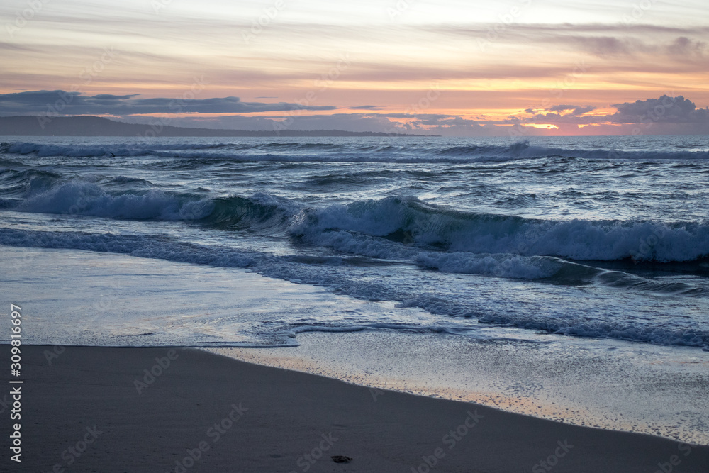 Ocean waves at Marina California state park