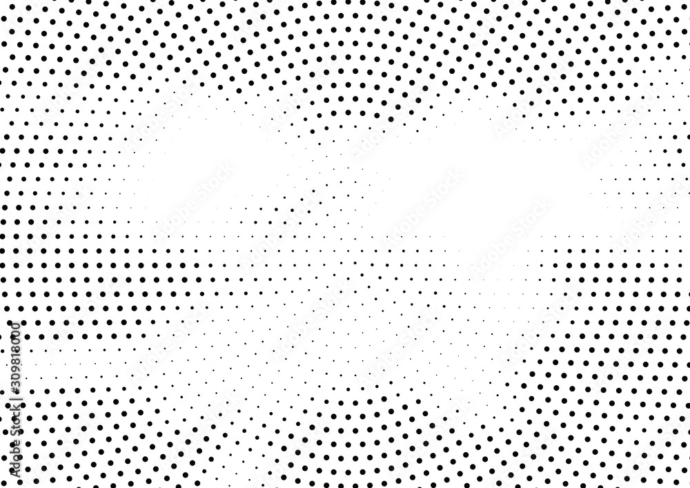 Abstract halftone dotted background. Futuristic grunge pattern, dot and circles.  Vector modern optical pop art texture for posters, sites, business cards, cover, postcards, labels, stickers layout.