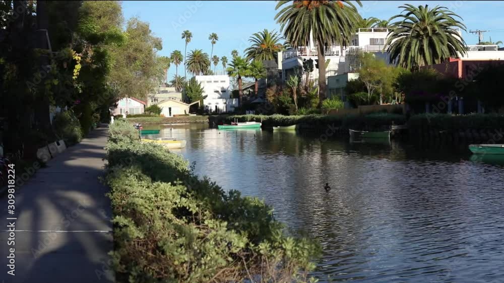 Beautiful Venice Canals in Southern California Beautiful Venice Canals in Southern California