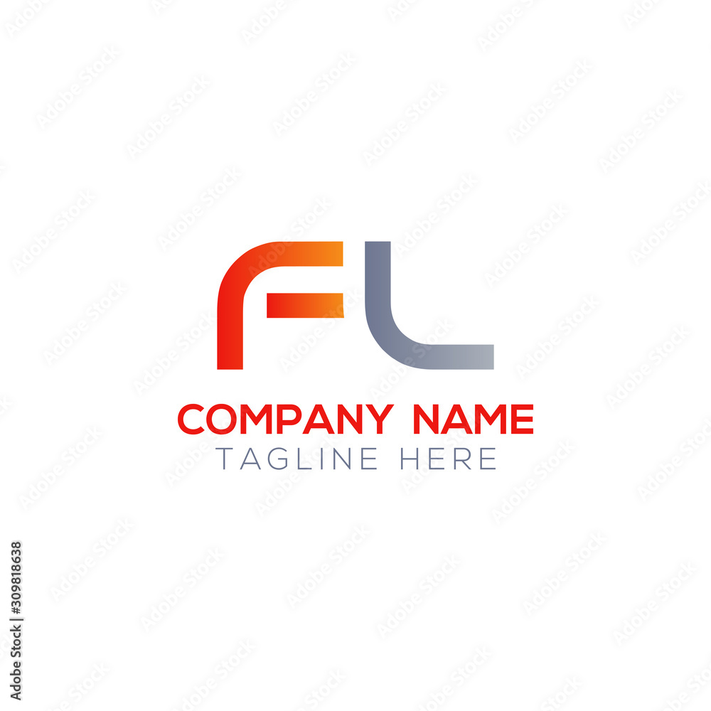 Initial FL Letter Linked Logo. Creative Letter FL Modern Business Logo Vector Template. FL Logo Design Initial FL Letter Linked Logo. Creative Letter FL Modern Business Logo Vector Template. FL Logo Design