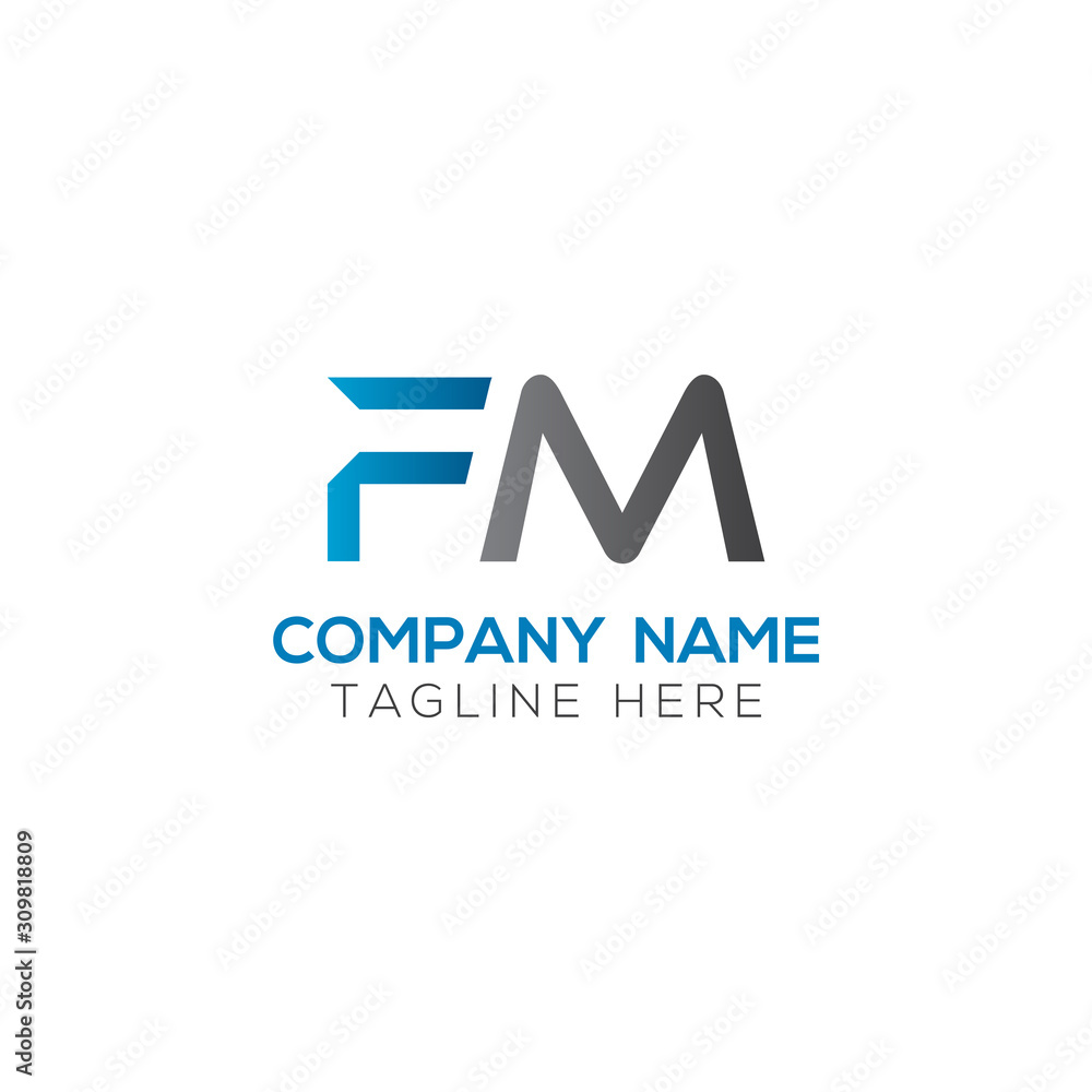 Initial FM Letter Linked Logo. Creative Letter FM Modern Business Logo Vector Template. FM Logo Design Initial FM Letter Linked Logo. Creative Letter FM Modern Business Logo Vector Template. FM Logo Design