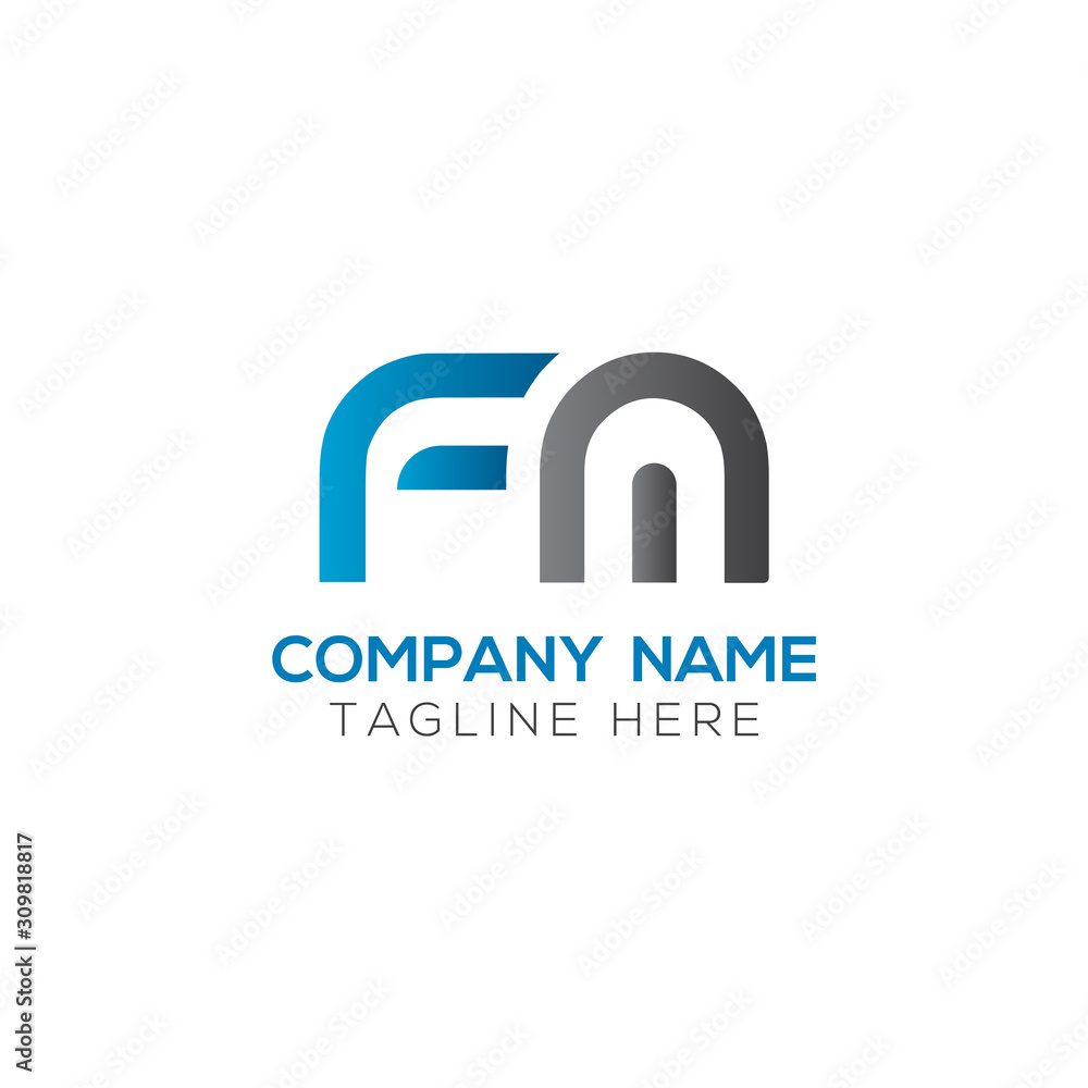 Initial FM Letter Linked Logo. Creative Letter FM Modern Business Logo Vector Template. FM Logo Design Initial FM Letter Linked Logo. Creative Letter FM Modern Business Logo Vector Template. FM Logo Design