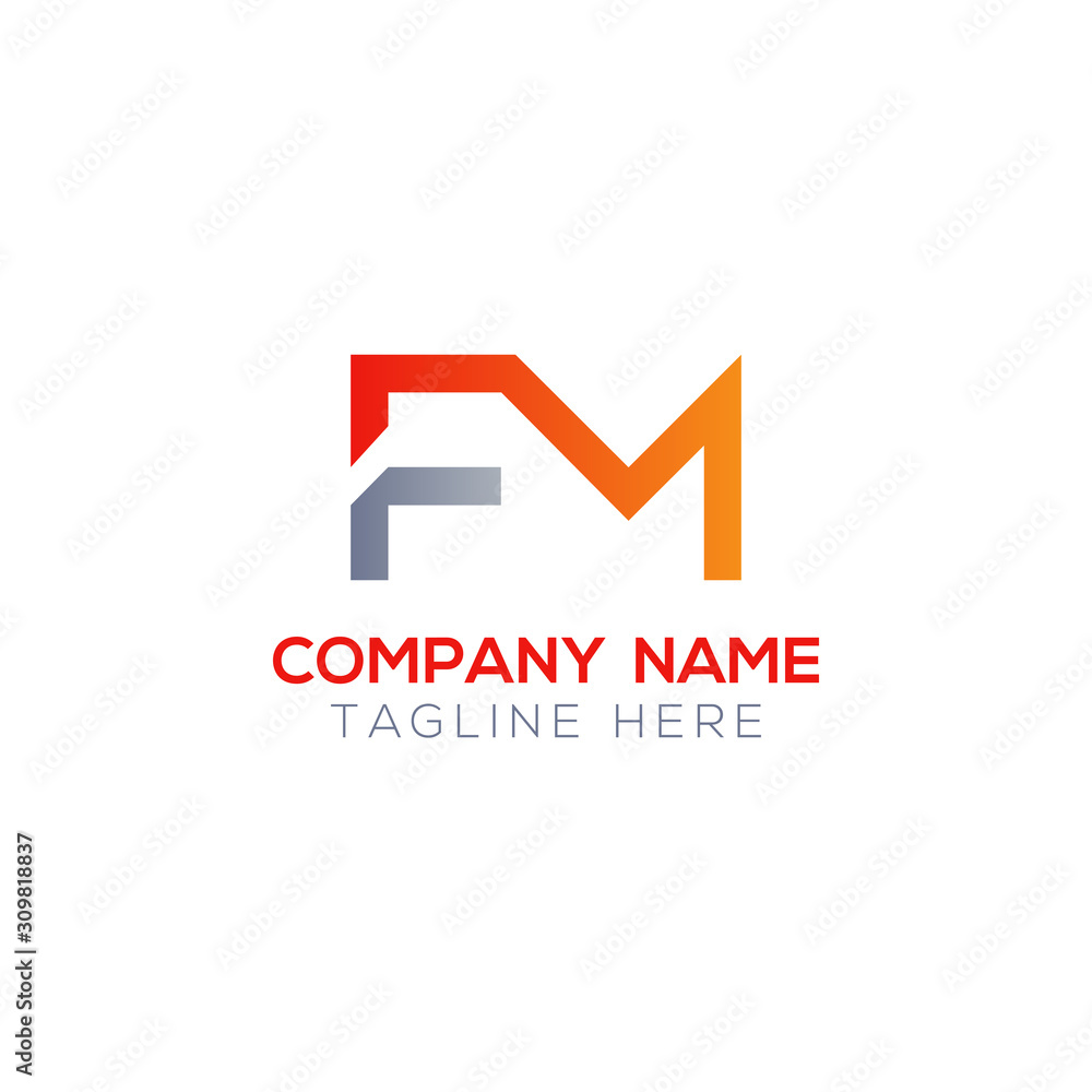 Initial FM Letter Linked Logo. Creative Letter FM Modern Business Logo Vector Template. FM Logo Design Initial FM Letter Linked Logo. Creative Letter FM Modern Business Logo Vector Template. FM Logo Design