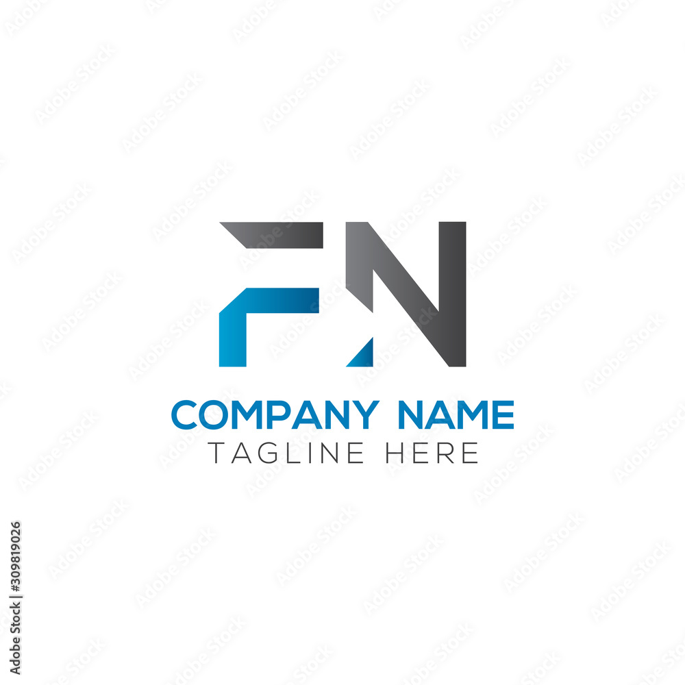 Initial FN Letter Linked Logo. Creative Letter FN Modern Business Logo Vector Template. FN Logo Design Initial FN Letter Linked Logo. Creative Letter FN Modern Business Logo Vector Template. FN Logo Design