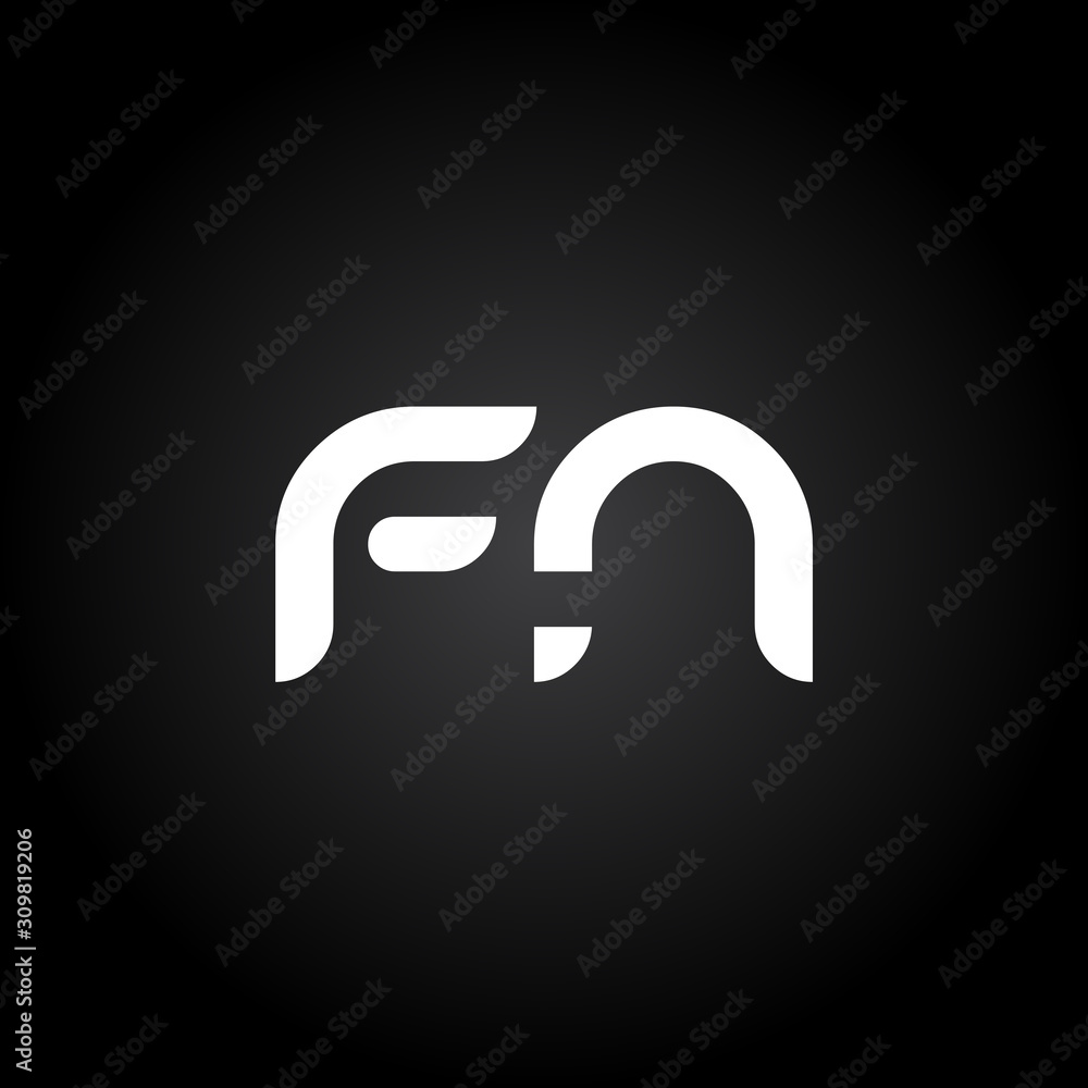 Initial FN Letter Linked Logo. Creative Letter FN Modern Business Logo Vector Template. FN Logo Design Initial FN Letter Linked Logo. Creative Letter FN Modern Business Logo Vector Template. FN Logo Design