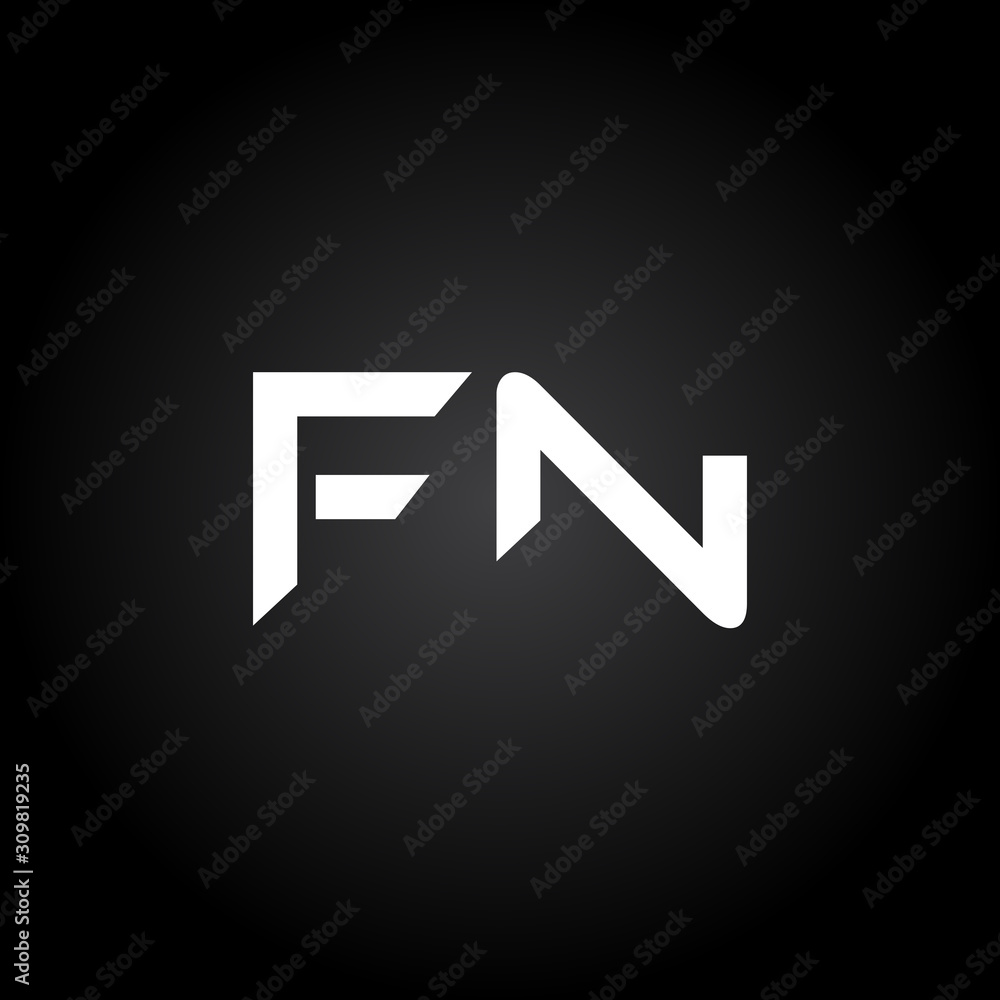 Initial FN Letter Linked Logo. Creative Letter FN Modern Business Logo Vector Template. FN Logo Design Initial FN Letter Linked Logo. Creative Letter FN Modern Business Logo Vector Template. FN Logo Design