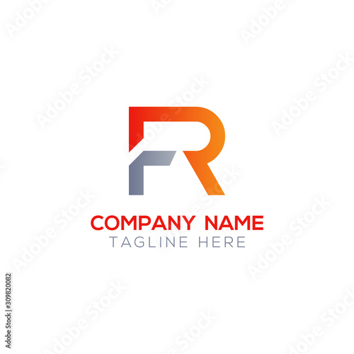 Initial FR Letter Linked Logo. Creative Letter FR Modern Business Logo Vector Template. FR Logo Design