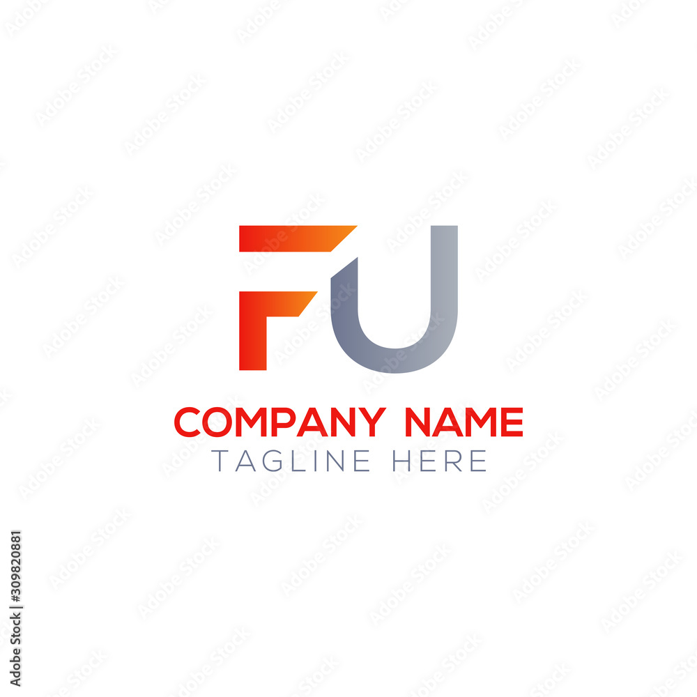 Initial FU Letter Linked Logo. Creative Letter FU Modern Business Logo Vector Template. FU Logo Design Initial FU Letter Linked Logo. Creative Letter FU Modern Business Logo Vector Template. FU Logo Design