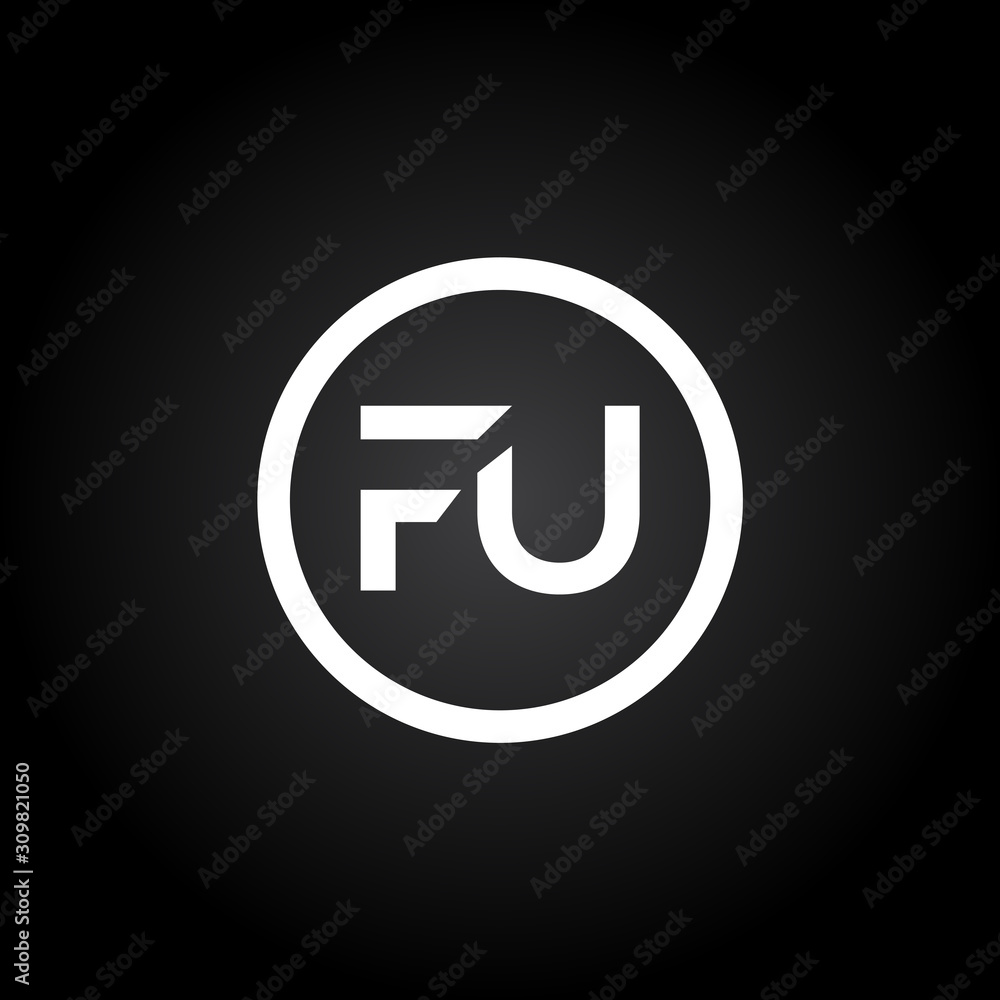 Initial FU Letter Linked Logo. Creative Letter FU Modern Business Logo Vector Template. FU Logo Design Initial FU Letter Linked Logo. Creative Letter FU Modern Business Logo Vector Template. FU Logo Design