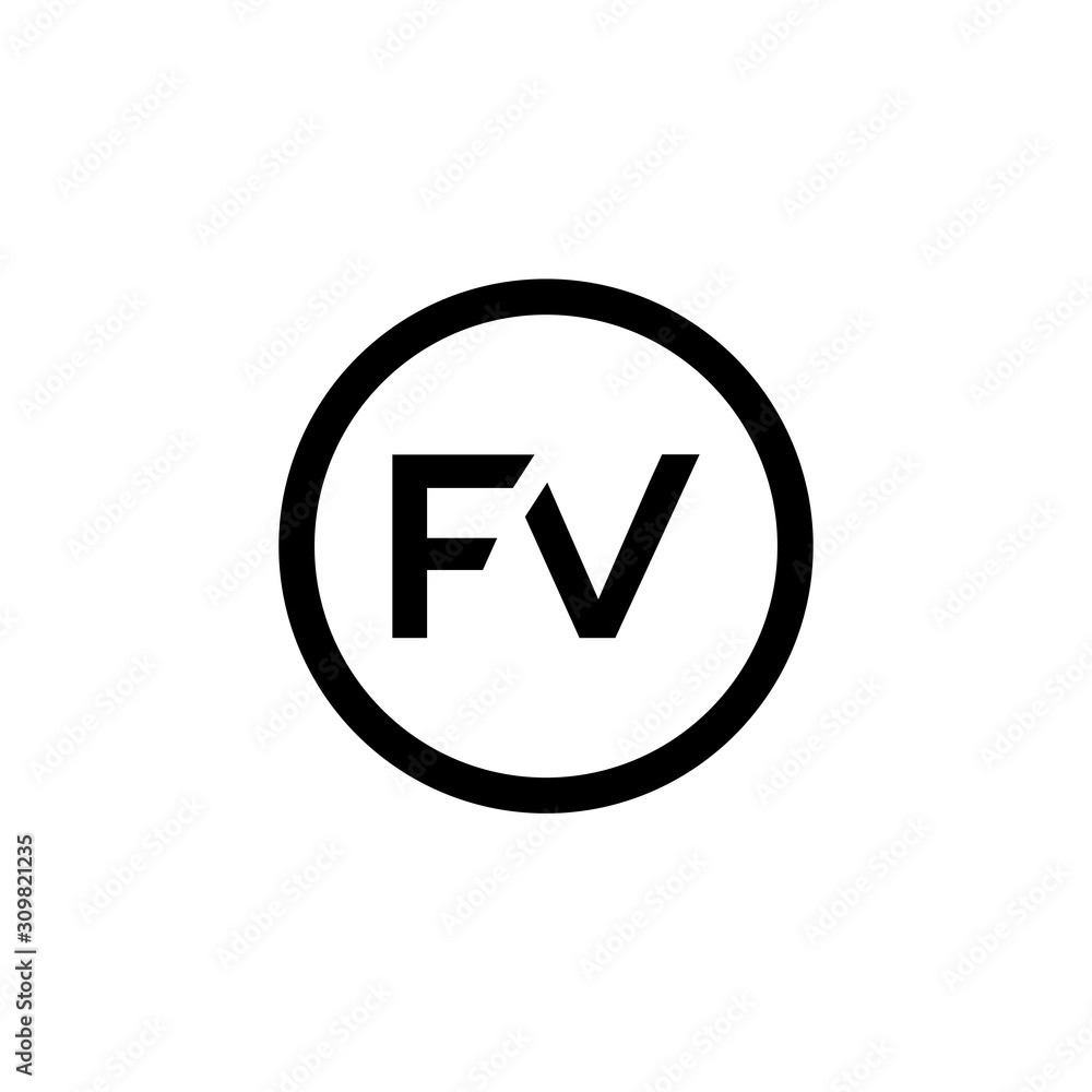 Initial FV Letter Linked Logo. Creative Letter FV Modern Business Logo Vector Template. FV Logo Design Initial FV Letter Linked Logo. Creative Letter FV Modern Business Logo Vector Template. FV Logo Design