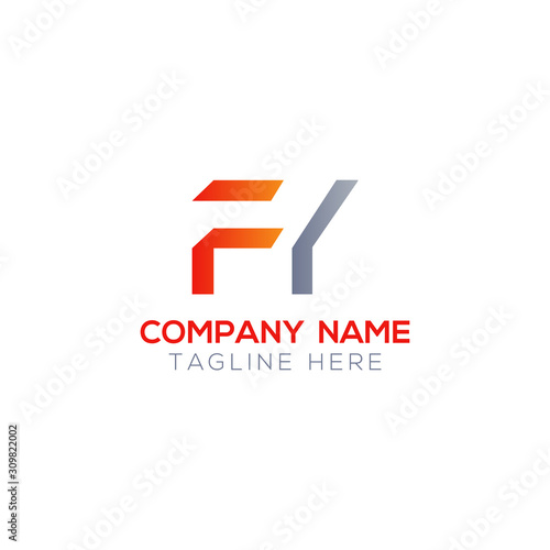 Initial FY Letter Linked Logo. Creative Letter FY Modern Business Logo Vector Template. FY Logo Design
