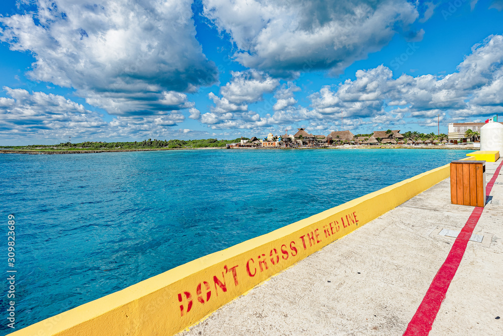 Fototapeta premium Coastline from the pier