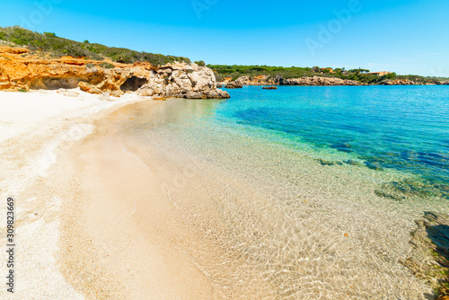 Blue sea in Alghero shore