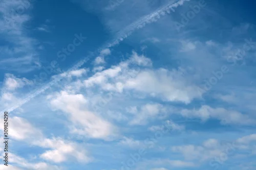 Obraz  blue sky and white clouds