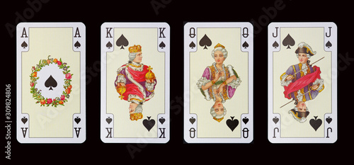 Obraz na płótnie Kartenspiel - Spielkarten w salonie