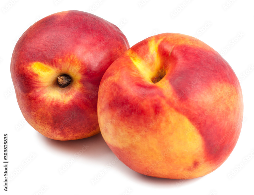 Nectarine isolated on white Nectarine isolated on white