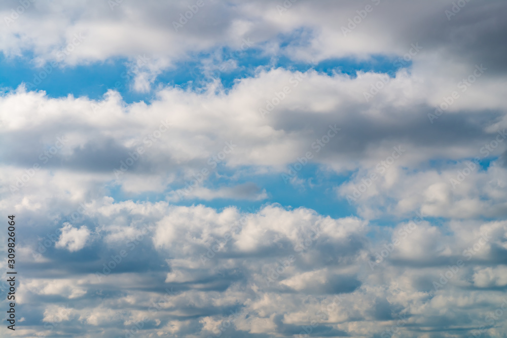 Fantastic clouds against blue sky, panorama Fantastic clouds against blue sky, panorama