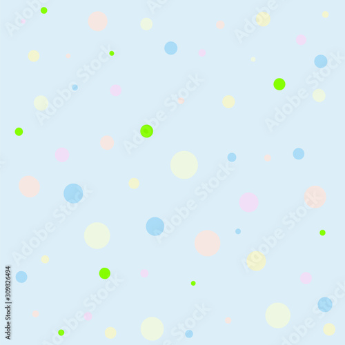 Abstract colorful polka dot background, place for your design. Minimalism concept.