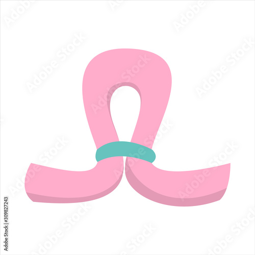 Tubal ligation vector isolated. Medical procedure, sterilization