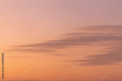 Cloud in the Orange Sky background