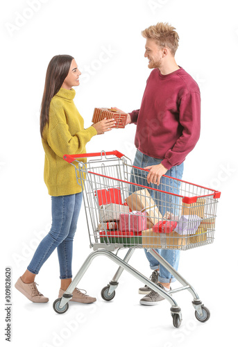Young couple with shopping ...
