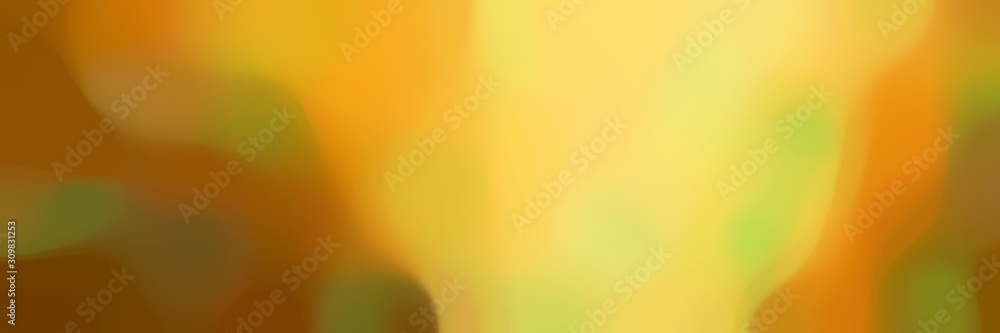 blurred bokeh horizontal background with pastel orange, saddle brown and olive colors space for text or image - obrazy, fototapety, plakaty 