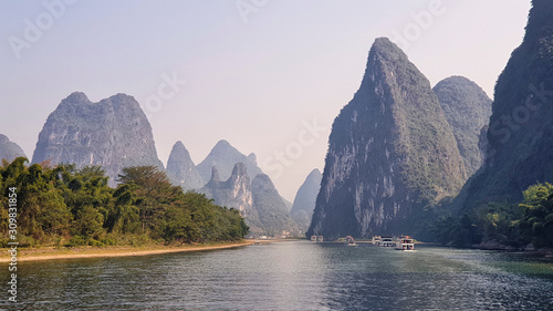 Li River surrounded by Karst between Guilin and Yangshuo - Guangxi Province, China © Rosana