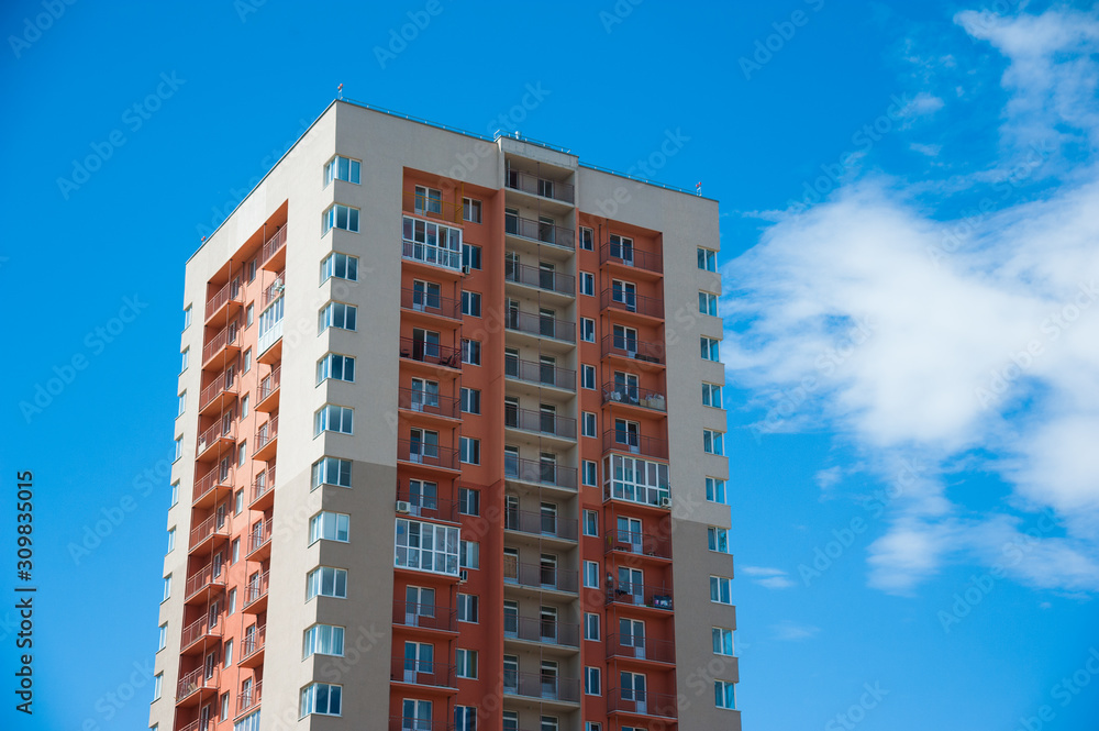 Fototapeta premium Brand new apartment building