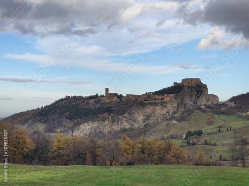 Fantastic places in Marecchia Valley  with the old fortres of Maioletto and San Leo
