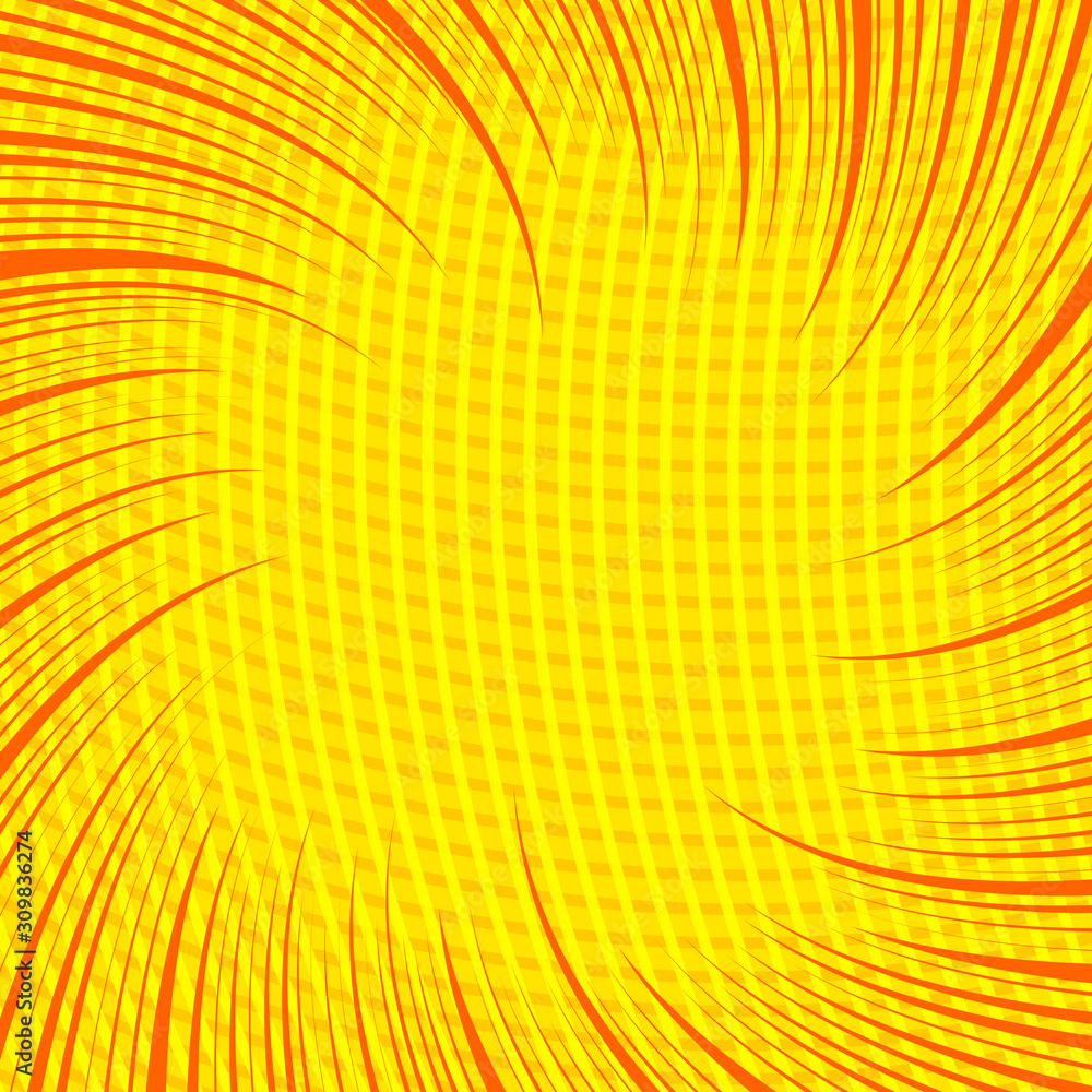 Naklejka premium Abstract yellow comic burst concept