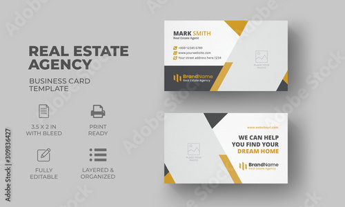 Business Card Template | Real Estate Business Card
