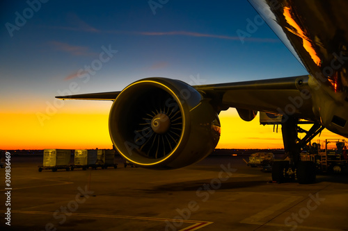 airline jet engine close up © phillips